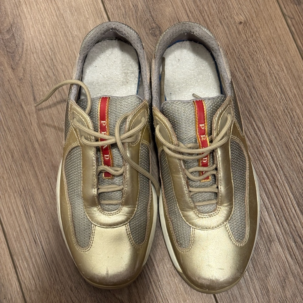 Prada Metallic Gold America Cups